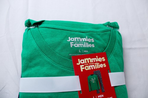 Jammies For Your Families Mens Get Your Jingle On 2-Piece PJ Set EJ2 Multi Large - Picture 2 of 3