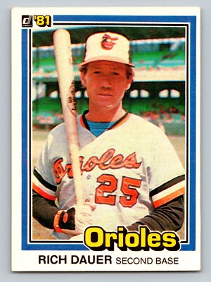 1981 Donruss #232 Rich Dauer   Baltimore Orioles