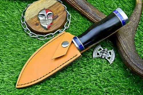 HANDMADE J2 STEEL BLADE KNIFE ,Skinning knife, HUNTING KNIFE W/SHEATH SN-466 - Picture 9 of 10
