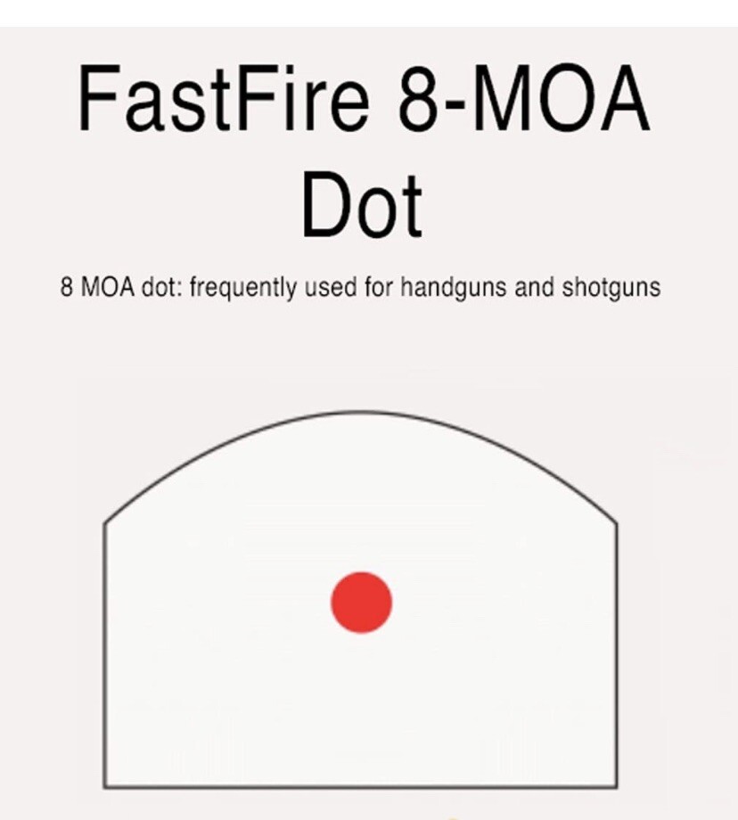 Burris Fastfire III Red Dot Reflex 8 MOA Sight, Picatinny Mount (Black