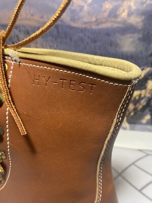 Hy-Test Safety Steel Toe Work Boots Tufgum Size 7 C Brown | eBay display picture 1