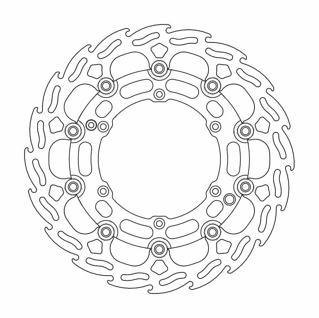 KTM SXC 540 LC4 1999-2000 Motorrad Masters Flame Front Brake Disc