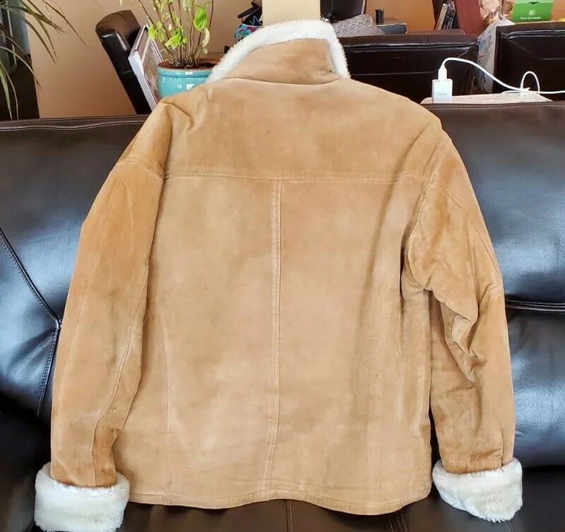Jacket Leather Suede Large | eBay