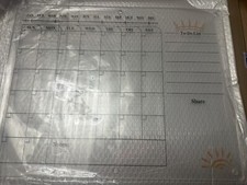 Magnetic Glass Calendar Dry-Erase Whiteboard