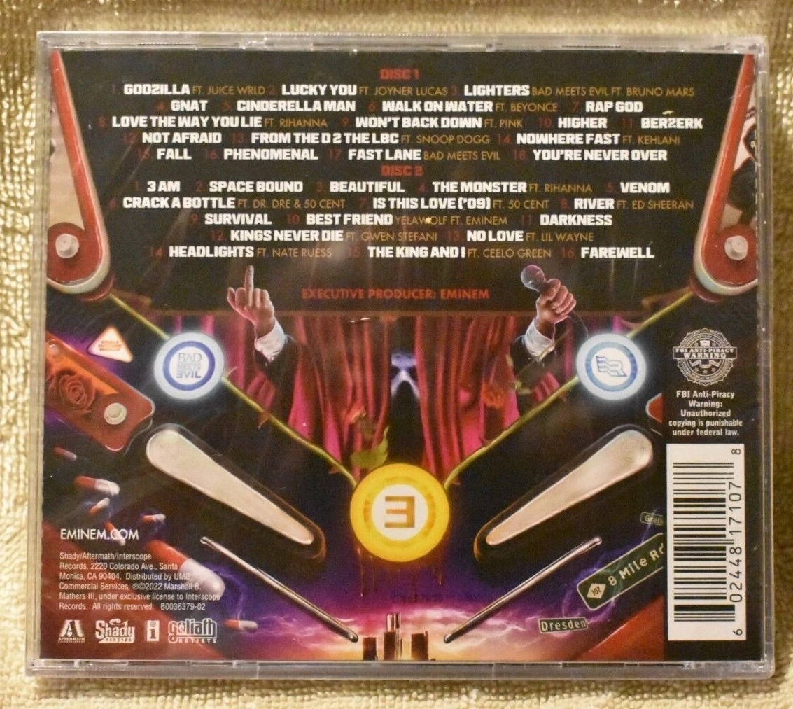 Eminem Curtain Call Back