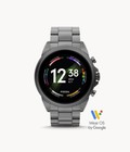 Fossil Gen 6 44mm Case with Link Band Smart Watch - Smoke Stainless Steel...