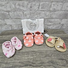 Lot of 3 infant girl shoes size 1 3-6 months