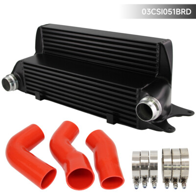 Für BMW E63 E64 6er 635d 06-10 Ladeluftkühler Silikon Turbo Schlauch Kit Rot