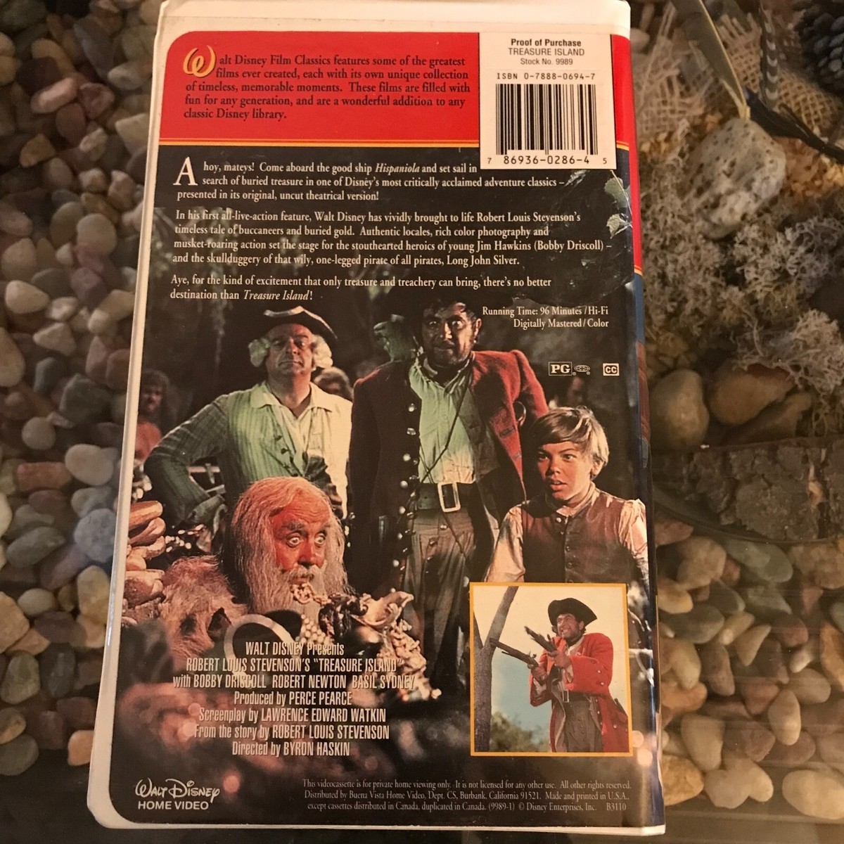 Film Classics Treasure Island VHS Pirate Adventure Walt Disney