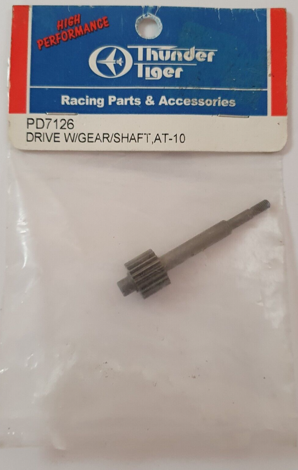 Thunder Tiger PD7126 Drive W/Gear/Shaft AT-10 - Vintage RC Spares