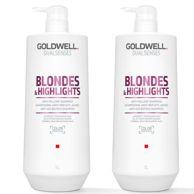 Goldwell Dualsenses Blondes & Highlights Anti-Gelbstich Shampoo 2x1000 ml aus DE