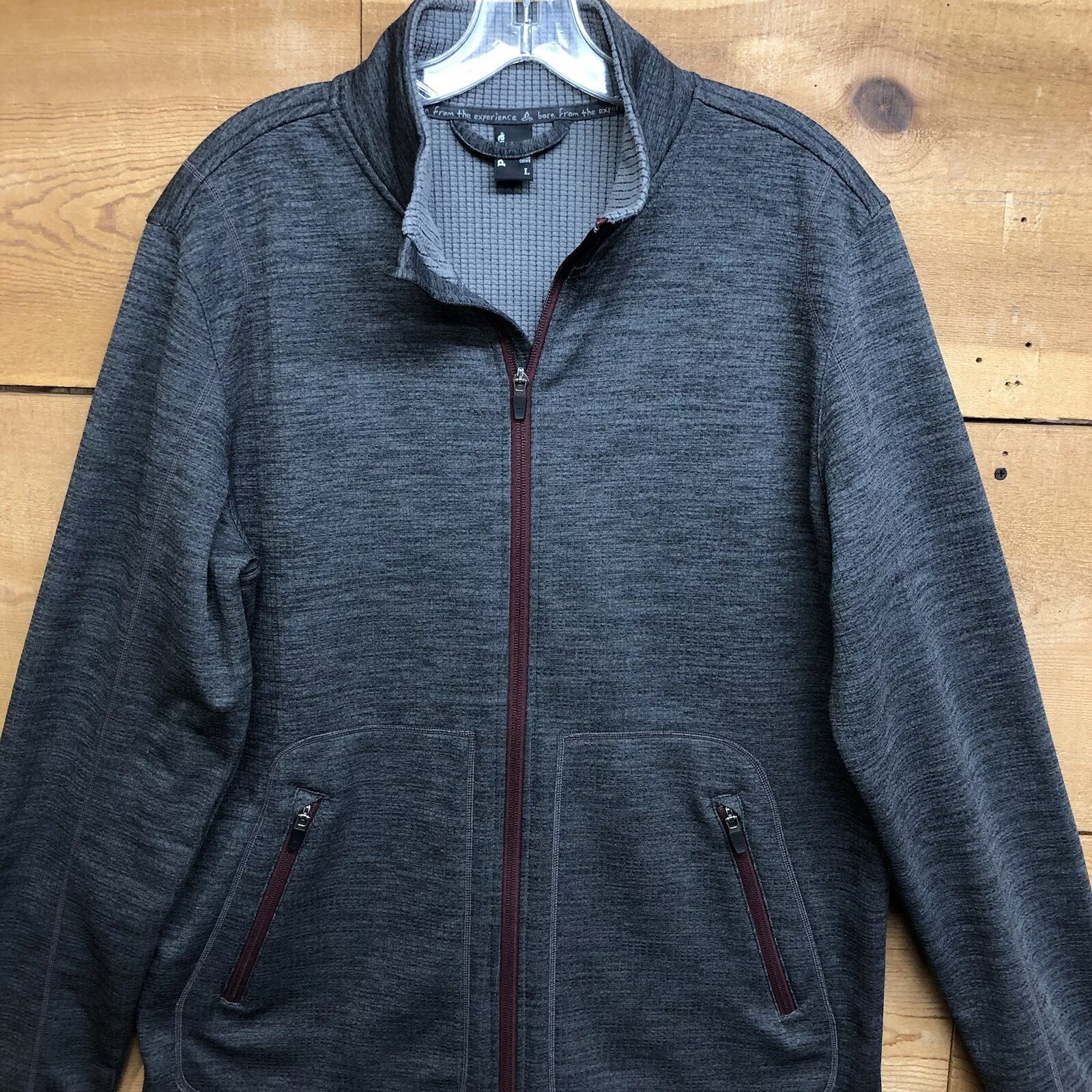 prana thermal lined full zip lightweight jacket