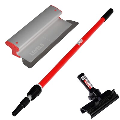 LEVEL5 14'' Skimming Blade, Handle Adapter w/ 49'' - 87'' Extension Handle | 5-429