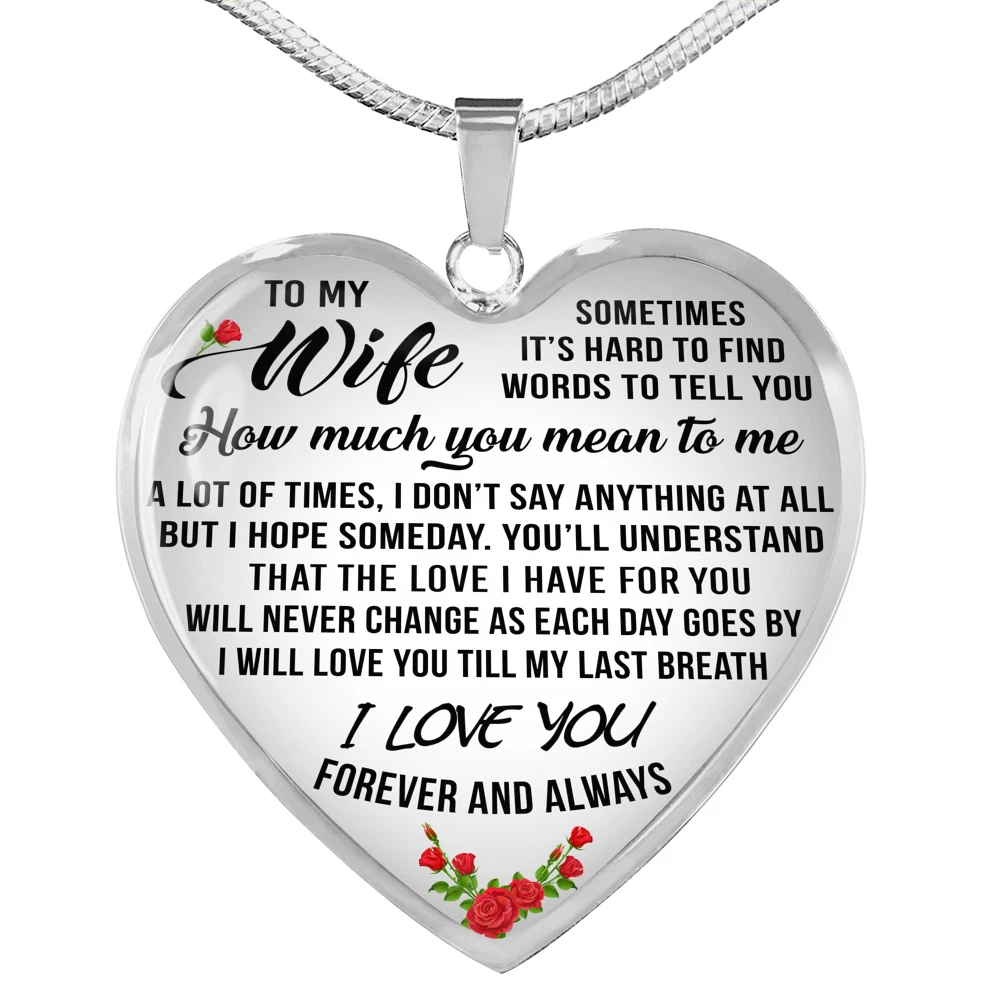 Necklace from husband store to wife