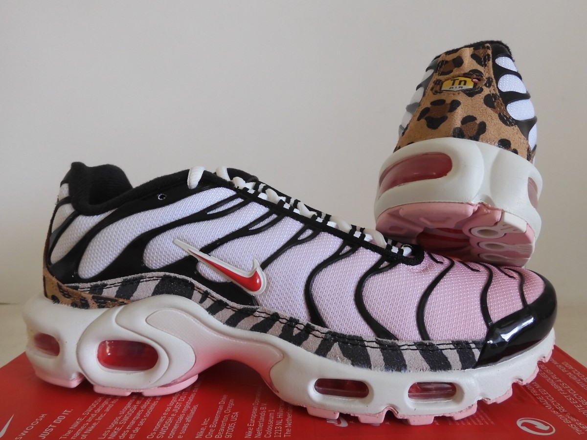 Nike Air Max Plus Animal Instinct Med Soft Pink-Red Womens Sz 6