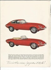 Original 1961 Jaguar Xke Coupe And Convertible Vintage Print Ad Version 1 Original 1961 Jaguar Xke Coupe And Convertible Vintage Print Ad Version 1