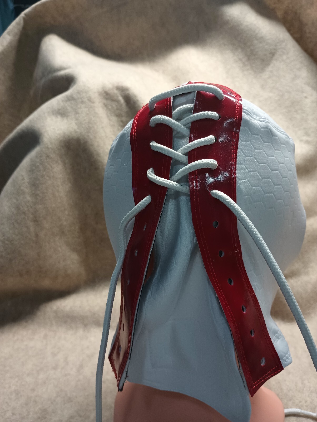 Wrestling Mask White Hexagon Lucha Libre Cosplay Costume Handmade eBay