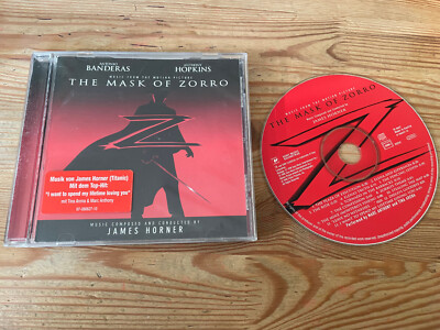 CD OST James Horner - Martin Campbell : The Mask Of Zorro (13 Song) SONY AUT jc
