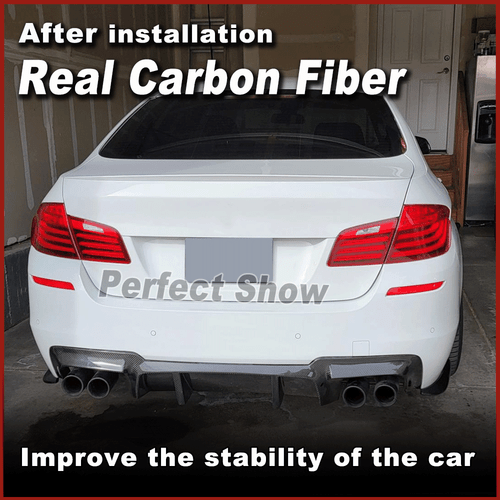Carbon Heckdiffusor Heckansatz Diffusor Für BMW 5er F10 528i M-Paket Stoßstange - Bild 2 von 12