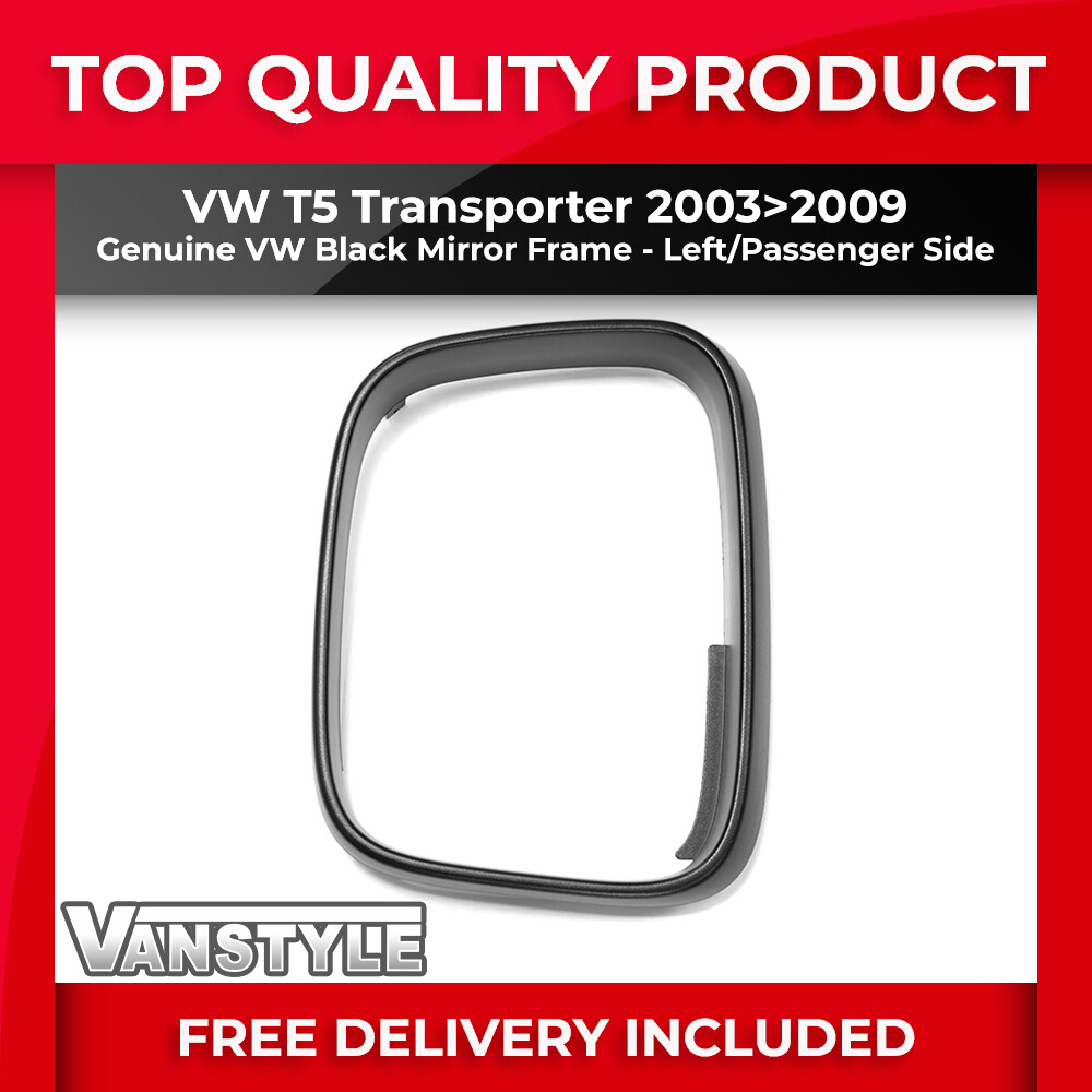 Primed Mirror Trim For VW Transporter T5 (2003-2010) – Passenger Left Side Replacement