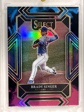 2022 Select Brady Singer Diamond Level Cosmic Prizm SP #235 Royals