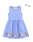 NEW Toddler Girl Size 2T  4T 5T  7 Embroidered Hedgehog Polka Dot Dress NEW