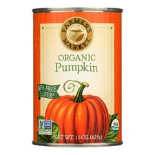 FARMERS MARKET FOODS PUMPKIN ORG, 15 Ounce (Pack of 12) 15