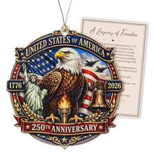 Christmas Ornaments - 250 Anniversary USA Merchandise - Christmas Ornament 2026