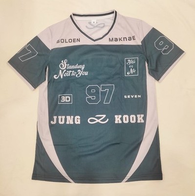 BTS JUNGKOOK GOLDEN JERSEY FOR ARMY PERFECT OUTFIT ARIRANG CONCERT