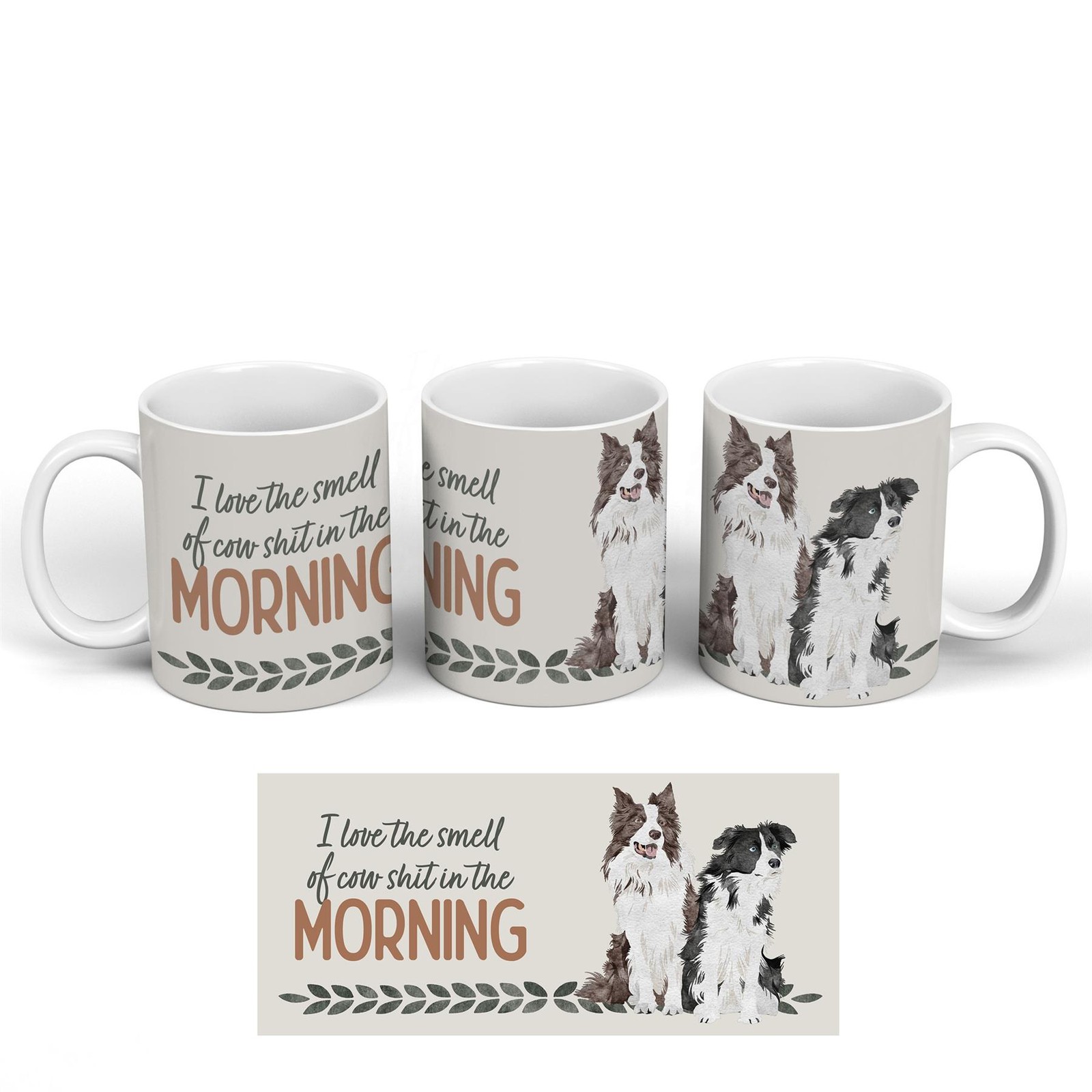 Love The Smell In The Morning Collies Farm Giftware Ceramic Classic Mug