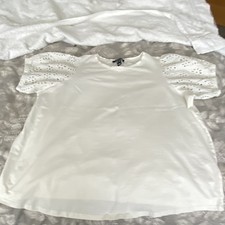 White Maternity T-shirt Size 16