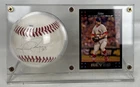 Anthony Reyes Signed Baseball Autographed Official Ball National League w/ Card