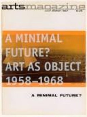 A Minimal Future? : Art as Object 1958-1968 Paperback Diedrich Di