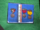 LOT OF 4  WRC BADGES and RIBBON