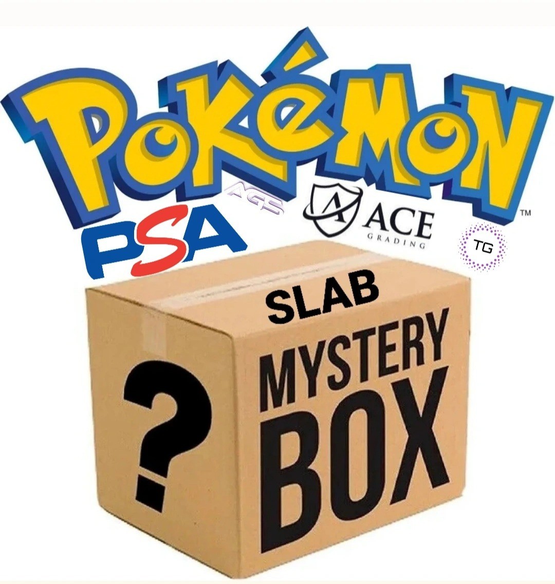 POKÉMON MYSTERY BOX?📦 SLAB💫 GEM MINT 10💎 ⭐BOOSTER PACKS⭐ POKÉMON TCG  BUNDLE