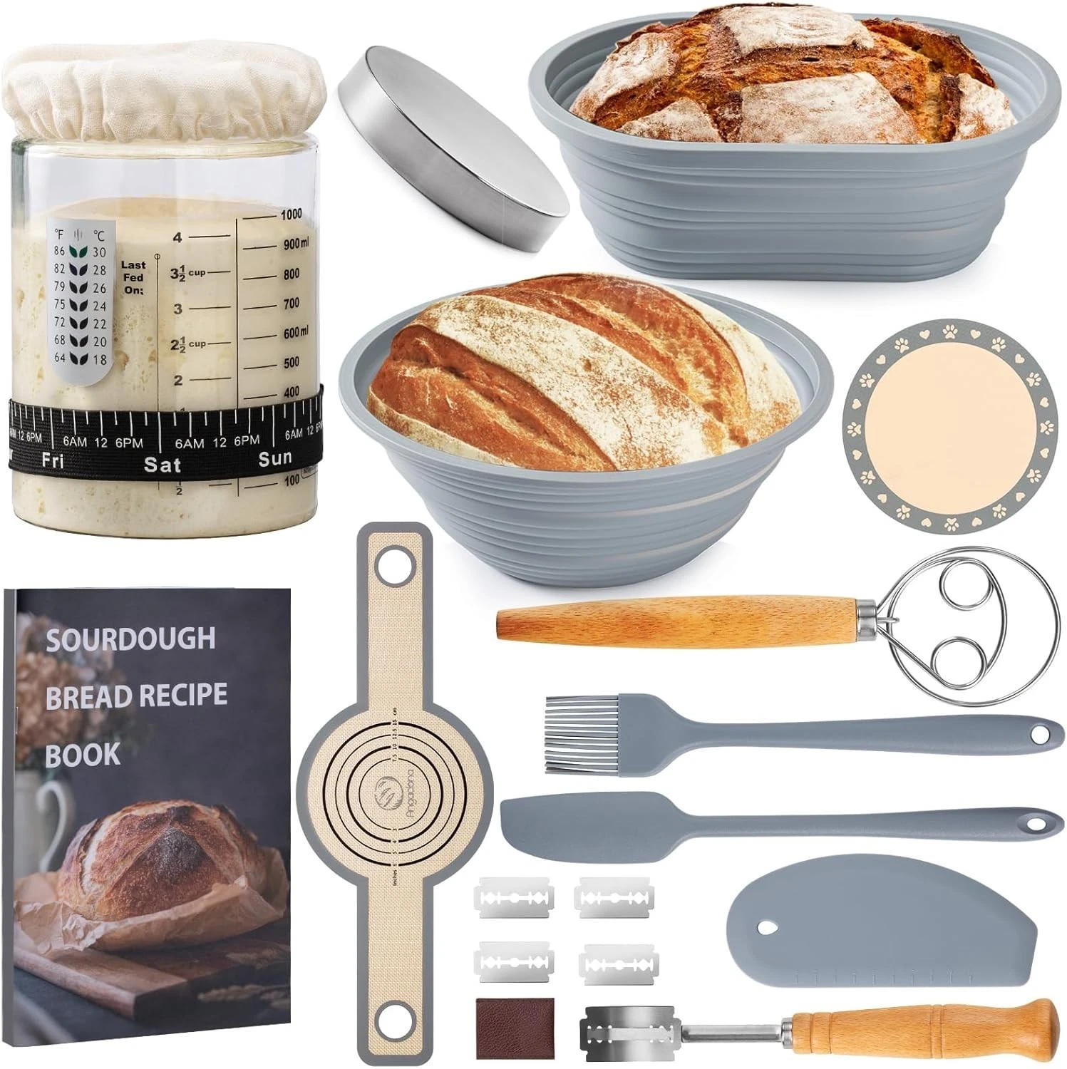 Sourdough Starter Kit Sourdough Bread Baking Supplies 40oz Sourdough Starter Jar