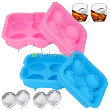 ICE Balls Maker Round Sphere Tray Mold Cube Whiskey Ball Cocktails Silicone