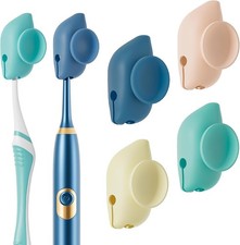 4 Pack Silicone Toothbrush Covers with Suction Cup, Travel Tooth Brush Cover Cap