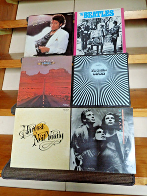 6x DDR Amiga LP`s  Vinyl Lizensplatten Beatles Eagles Michel Jackson Neil Young
