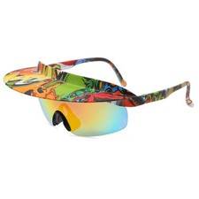 Lunette Velo Homme et Femme, Lunette de Cyclisme Cadre pour Chapeau de Soleil