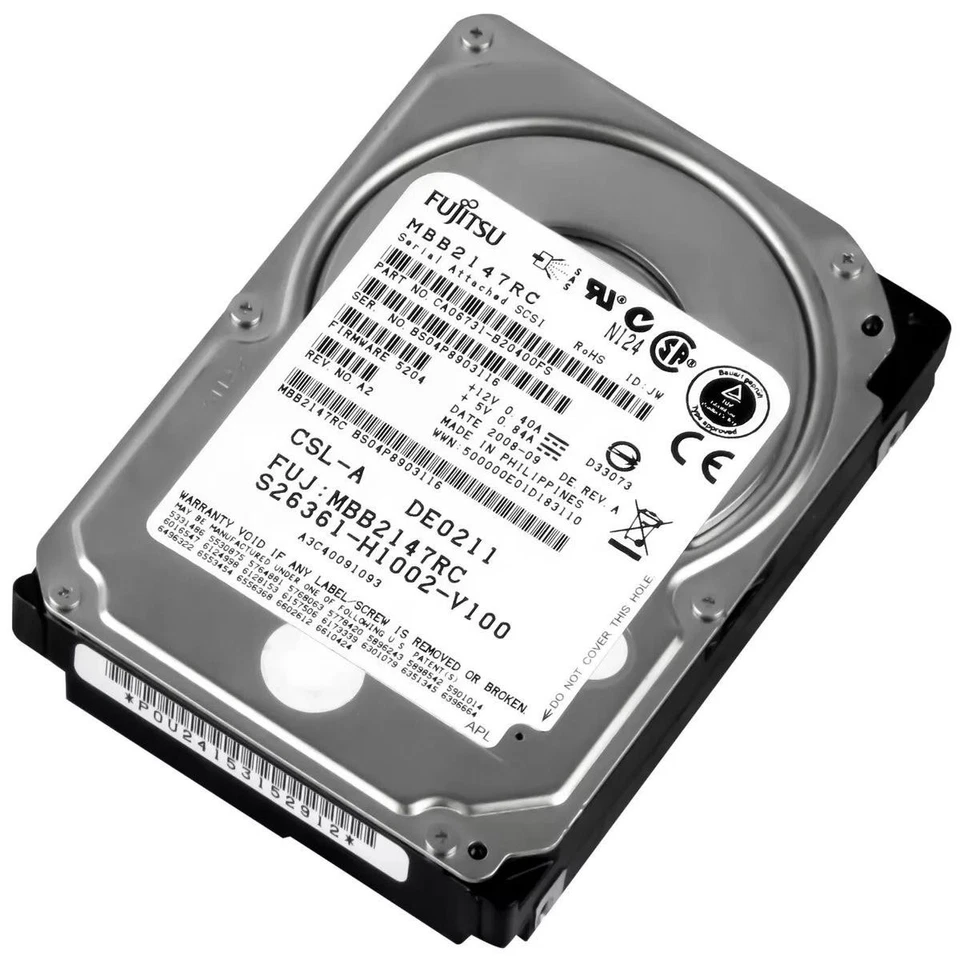 Fujitsu Mbb2147rc 146gb 10k Rpm SAS 2,5" Sff Hard Disk NAS Server - Image 2 of 4