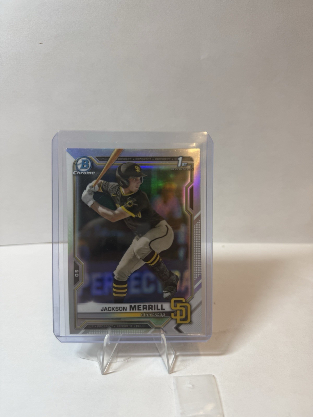 2021 Bowman Draft Chrome 1st Jackson Merrill Refractor #BDC-119 San Diego Padres