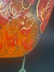 Vintage Curtis Jere Enamel on Copper Orange Owl on Branch Wall Art — photo 2