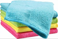 5 Pack Microfiber Cleaning Cloths Lint Free Scratch-Free Absorbent Kitchen Towel