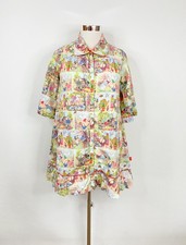 OILILY lightweight comic fairytale jacket sz L / puffball hem Peter Pan collar