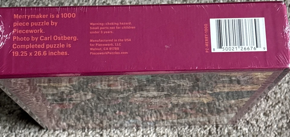 Merrymaker Sealed Piecework For Anthropologie 1000pc Jigsaw Puzzle 19.25 X 26.6” - Image 4 of 4