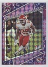 2021 Panini Mosaic Overdrive Purple Prizm 29/49 Clyde Edwards-Helaire 0p5x