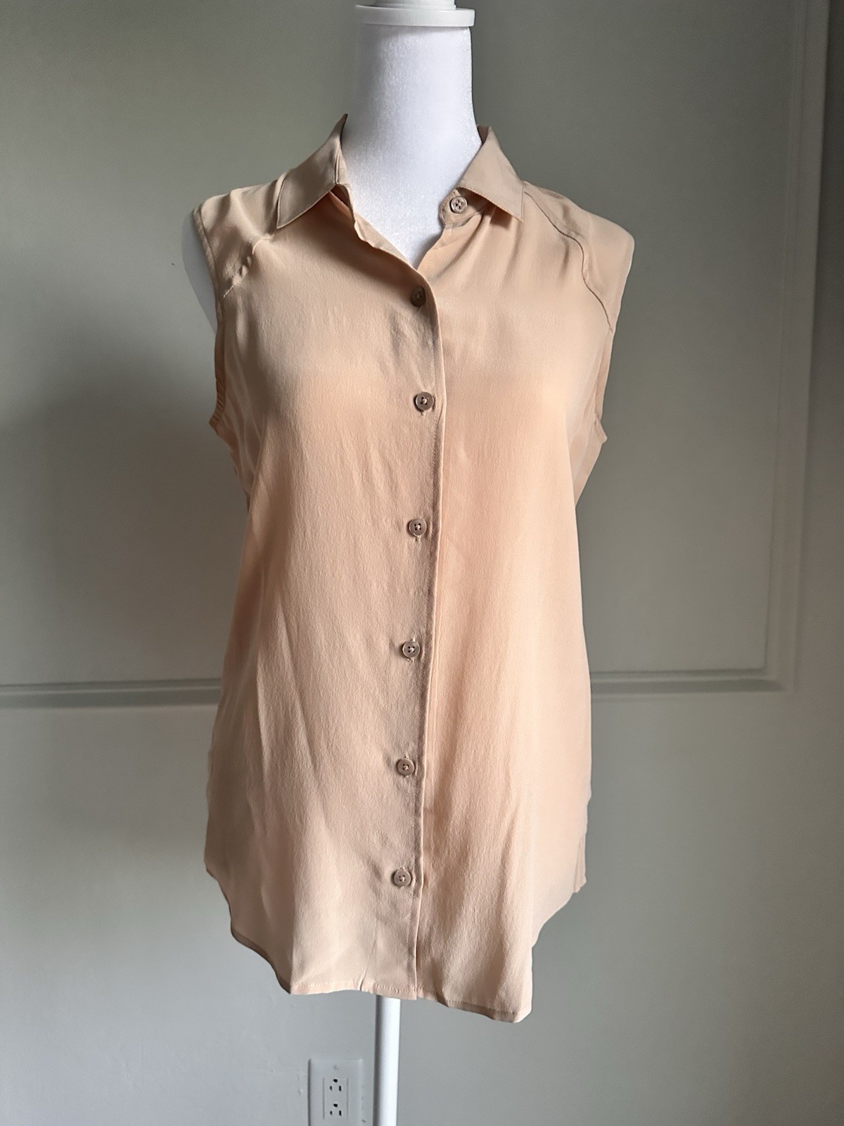 Everlane Women's the Washable Clean Silk Relaxed Button-Down Shirt | X-Small