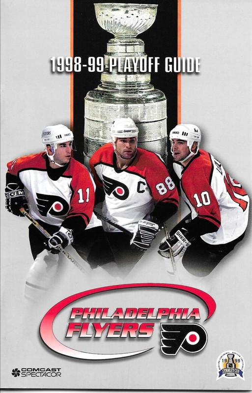Philadelphia Flyers 1998-99 Playoff Guide Eric Lindros John LeClair Mark Recchi