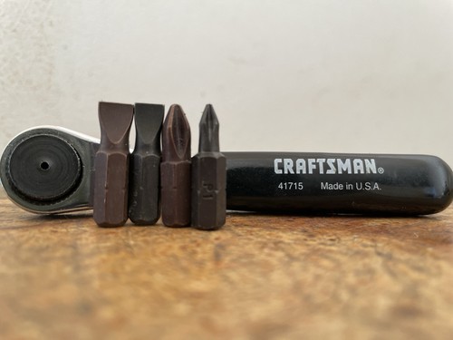 Craftsman 41715 Offset Bit Driver Screwdriver and Ratchet Wrench Set | eBay